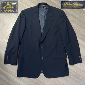 Brooks Brothers Makers, Blue, Pinstripe Blazer, Made in USA | Men’s 42